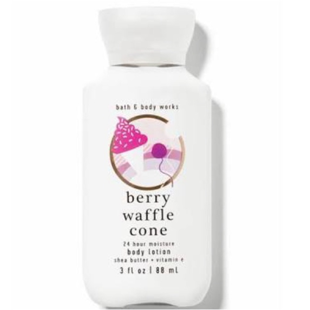 ‼️NWT‼️Bath & Body Works Berry Waffle Cone Body Lotion - Cream 8 Oz - Picture 2 of 2